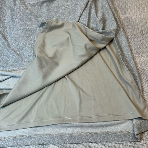 Adrianna Papell Metallic Midi Dress Size 14 NWT $169 Champagne Formal Cocktail - Picture 4 of 13